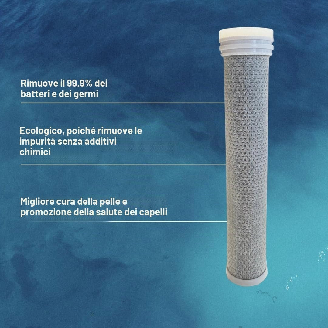 Soffione doccia con filtro ai carboni attivi