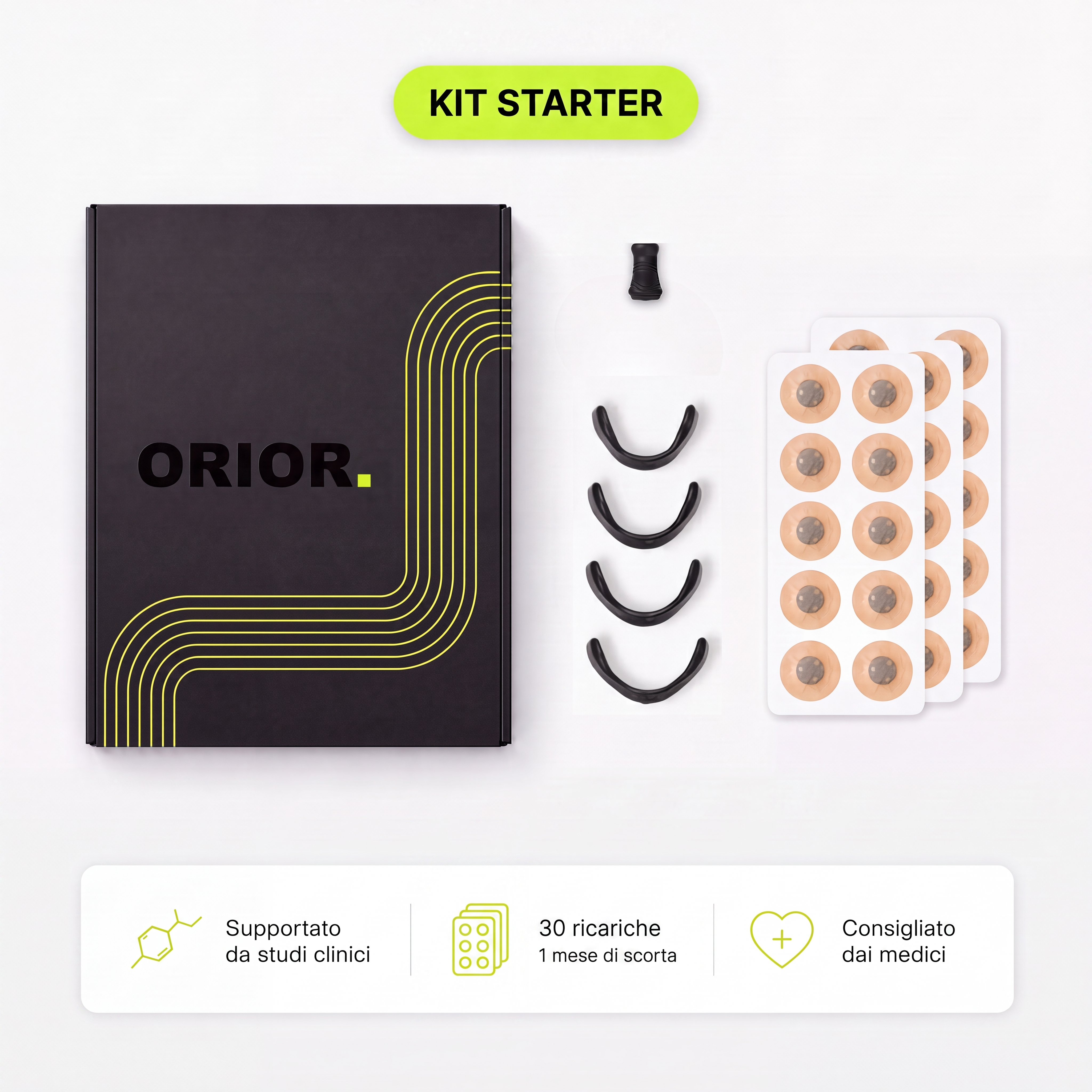 Arc Pro Orior Starter Bundle – kit iniziale arco nasale magnetico e tabs 30 usi