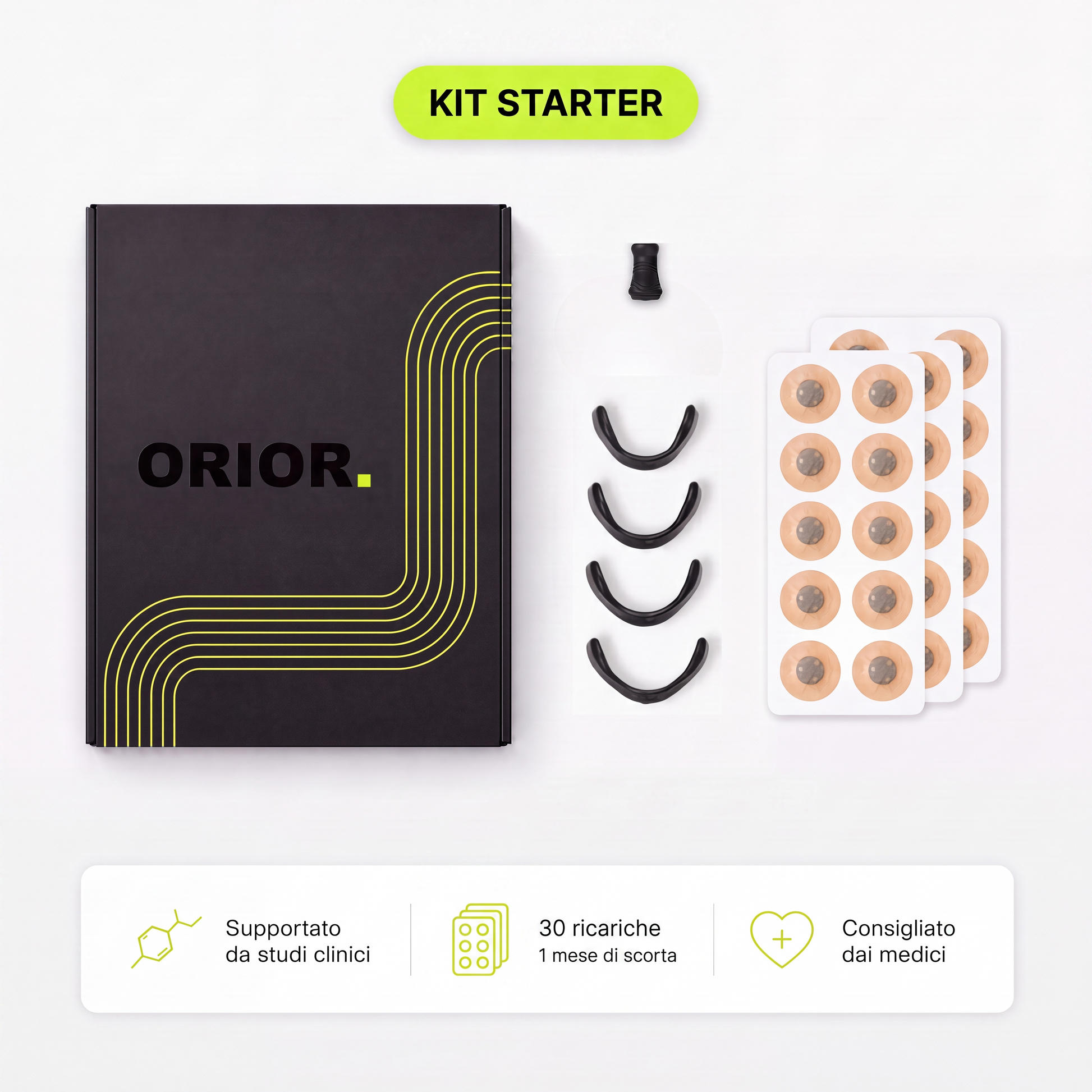 Arc Pro Orior Starter Bundle – kit iniziale arco nasale magnetico e tabs 30 usi
